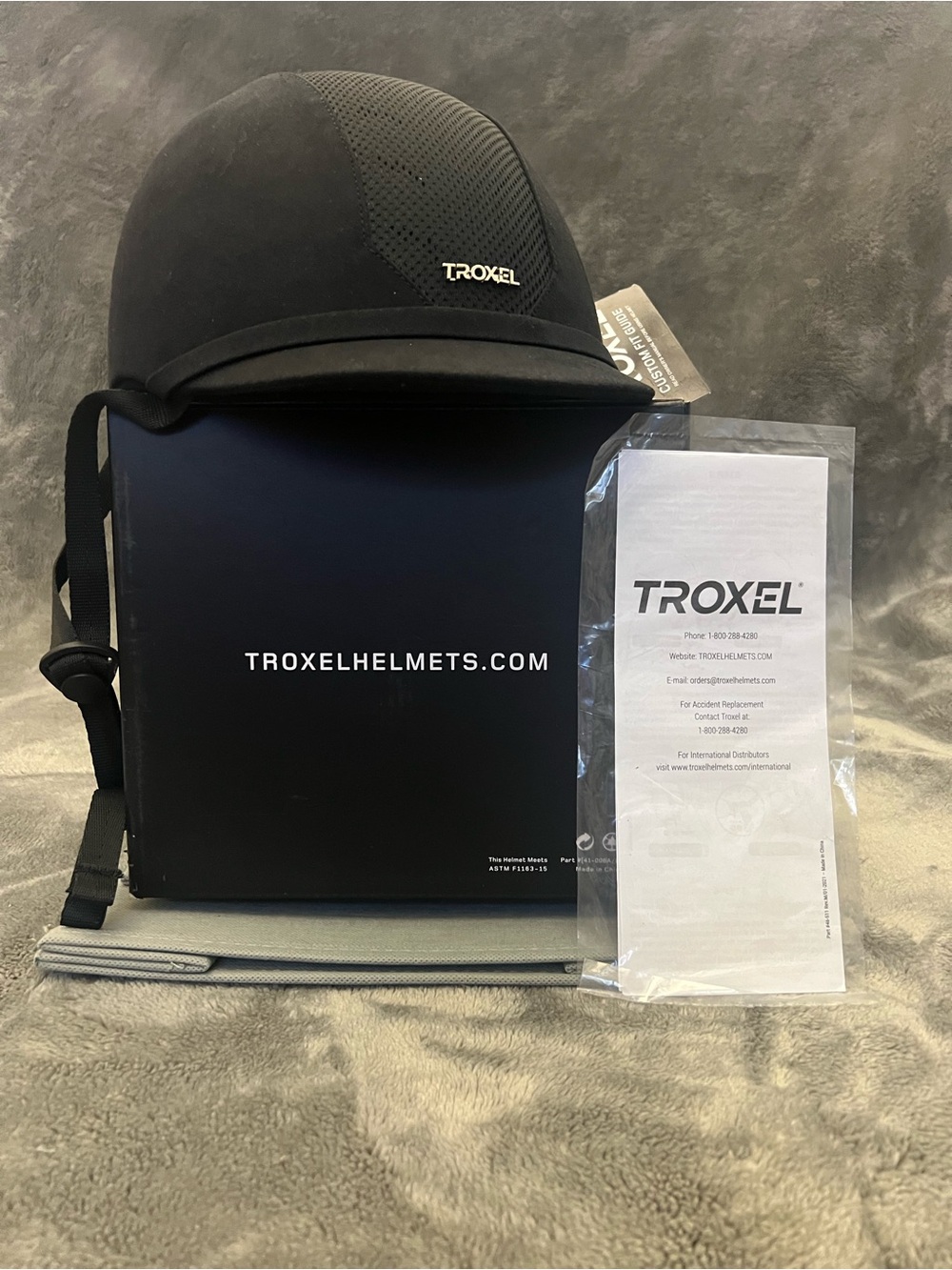 Black Equestrian Helmet